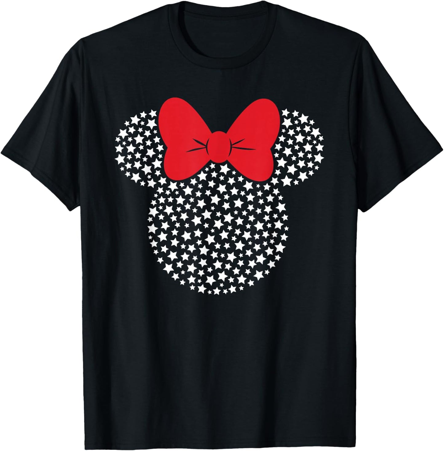 Disney Minnie Mouse Stars Americana T-Shirt - T-Shirt | Black