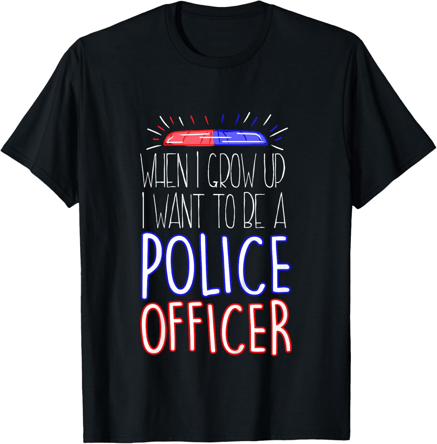 Future Police Officer T-Shirt - T-Shirt | Black