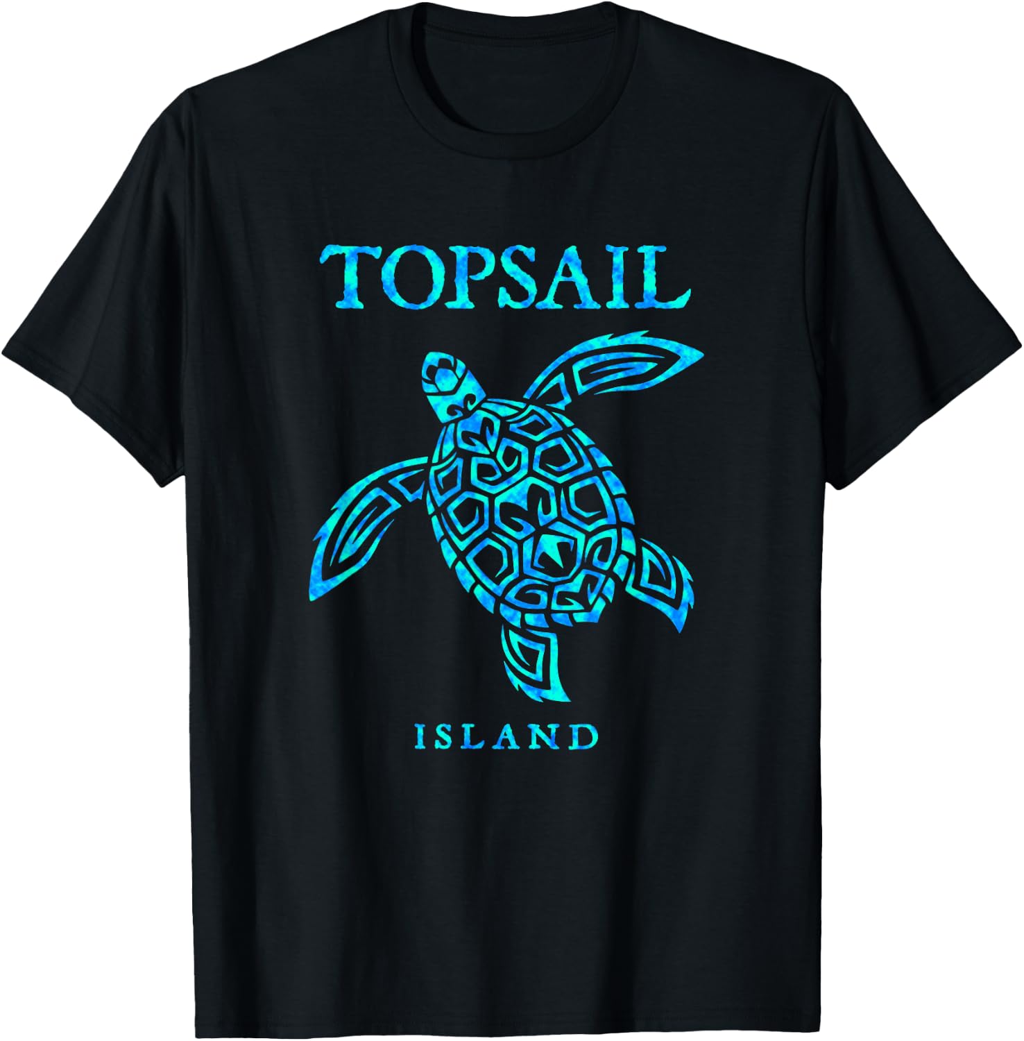 Topsail Island North Carolina Sea Turtle Boys Girls Toddler T-Shirt - T-Shirt | Black