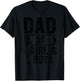 Dad of 1 Girl & 2 Boys Gifts Daddy of 3 Kids T-Shirt - T-Shirt | Black