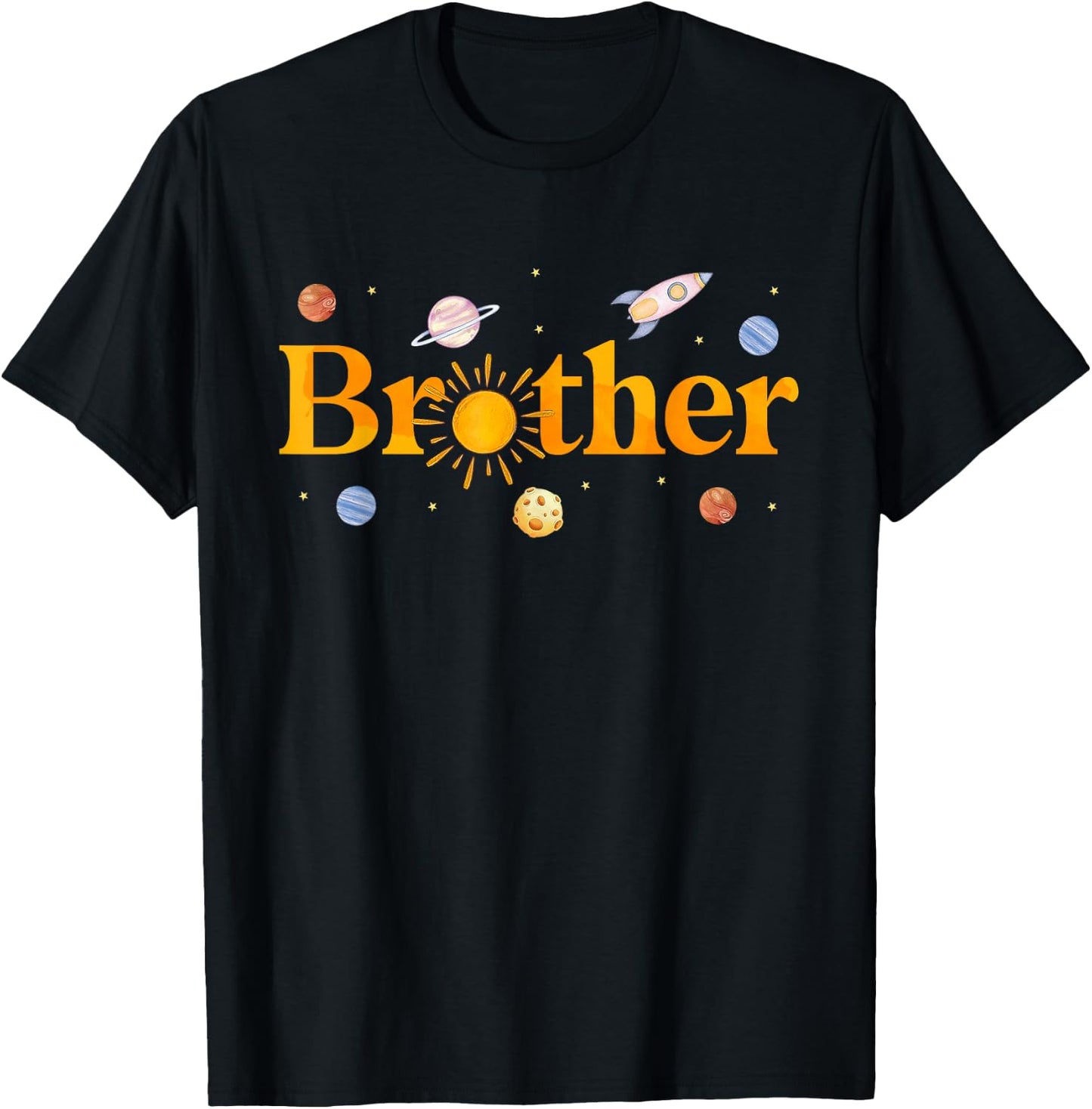 Brother of The Birthday First Trip Around The Sun Bday Boy T-Shirt - T-Shirt | Black