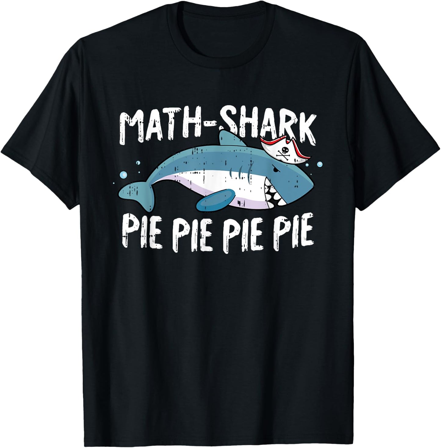 Shark Pi Day Funny Pie Math Symbols Teacher Student Gifts T-Shirt - T-Shirt | Black