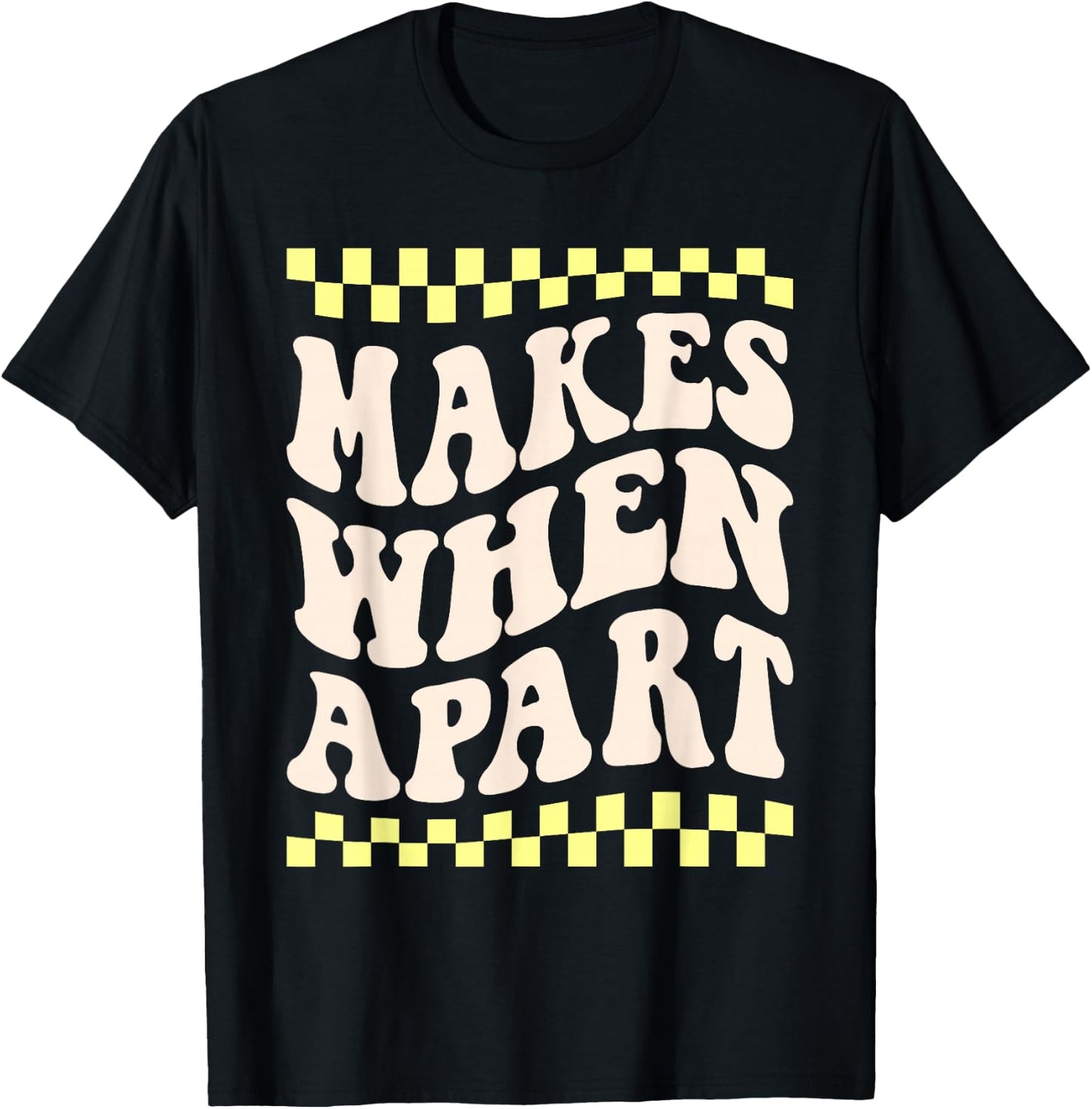 nothing makes sense when we're apart matching couples BFF T-Shirt - T-Shirt | Black