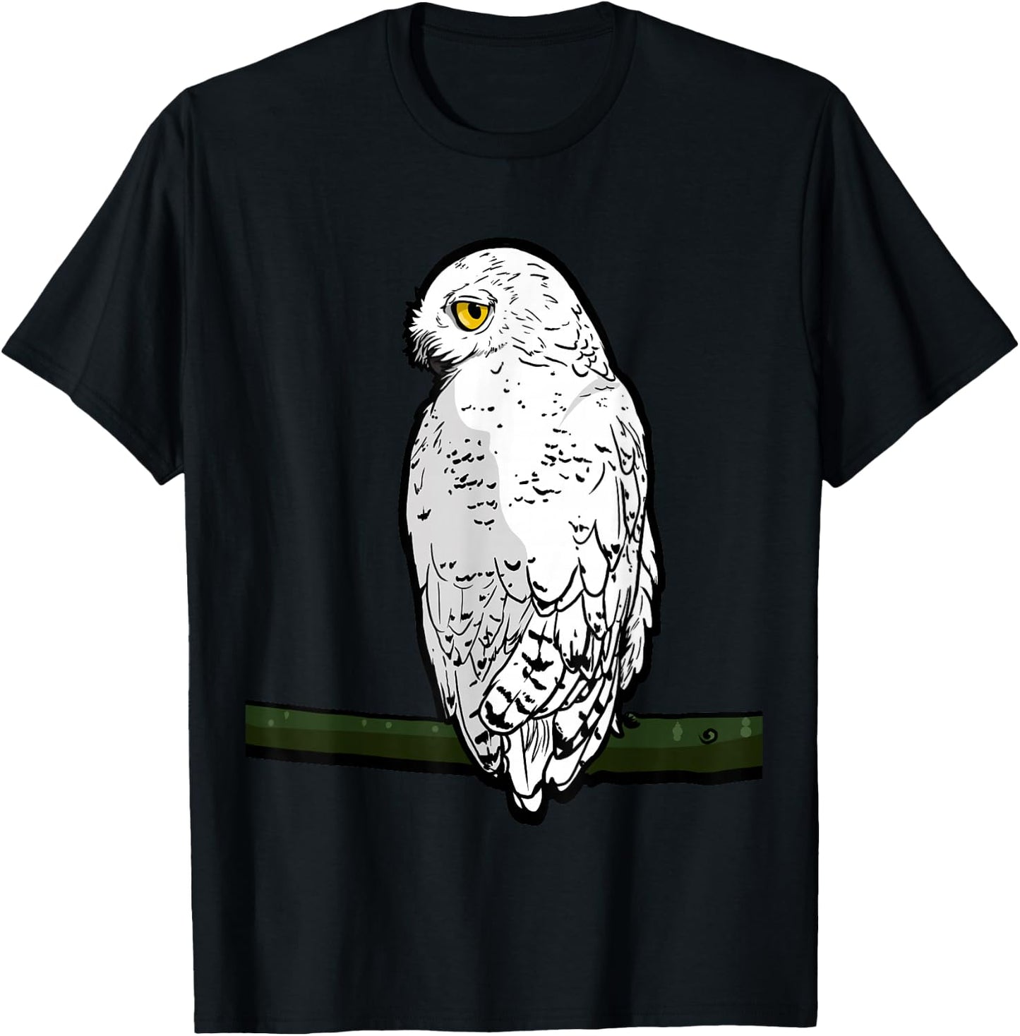 Snow Owl Gift T-Shirt - T-Shirt | Black