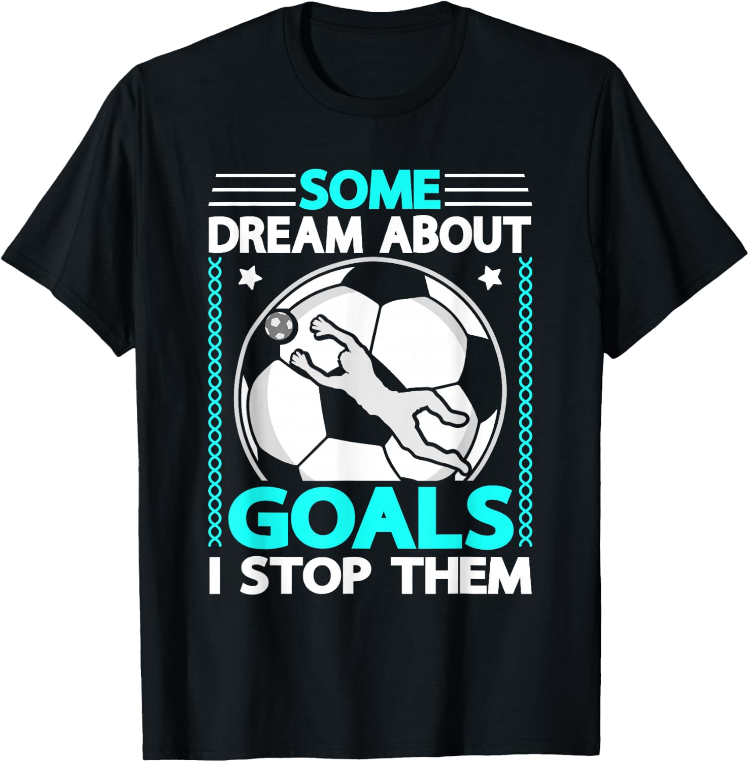 Kids Goalkeeper Soccer Goalie T-Shirt - T-Shirt | Black