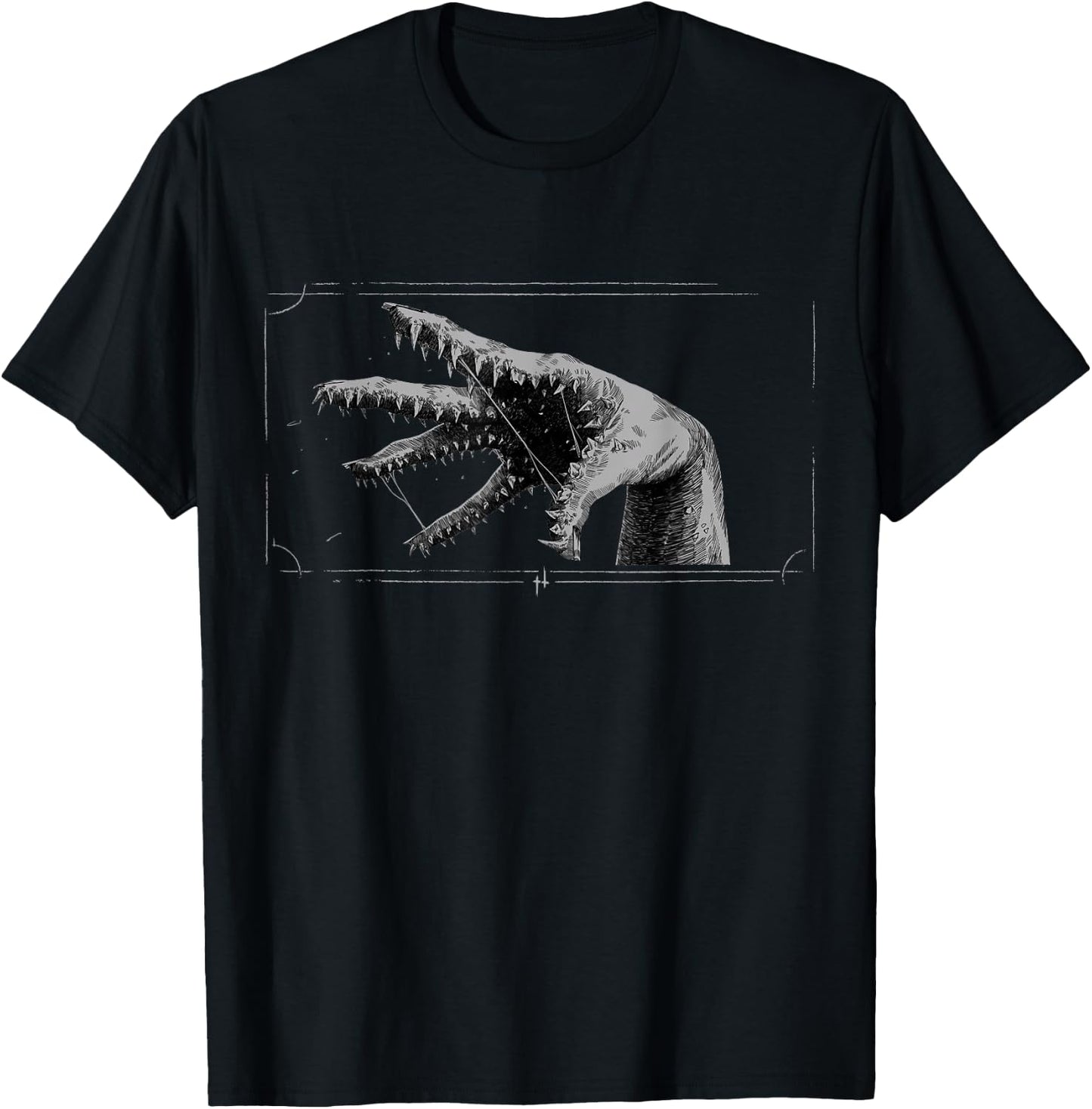 Hunt Showdown Boys -Adults Black Cotton Polyester Small Classic Fit Collarless Short Sleeve Classic Hunting T-Shirt - T-Shirt | Black