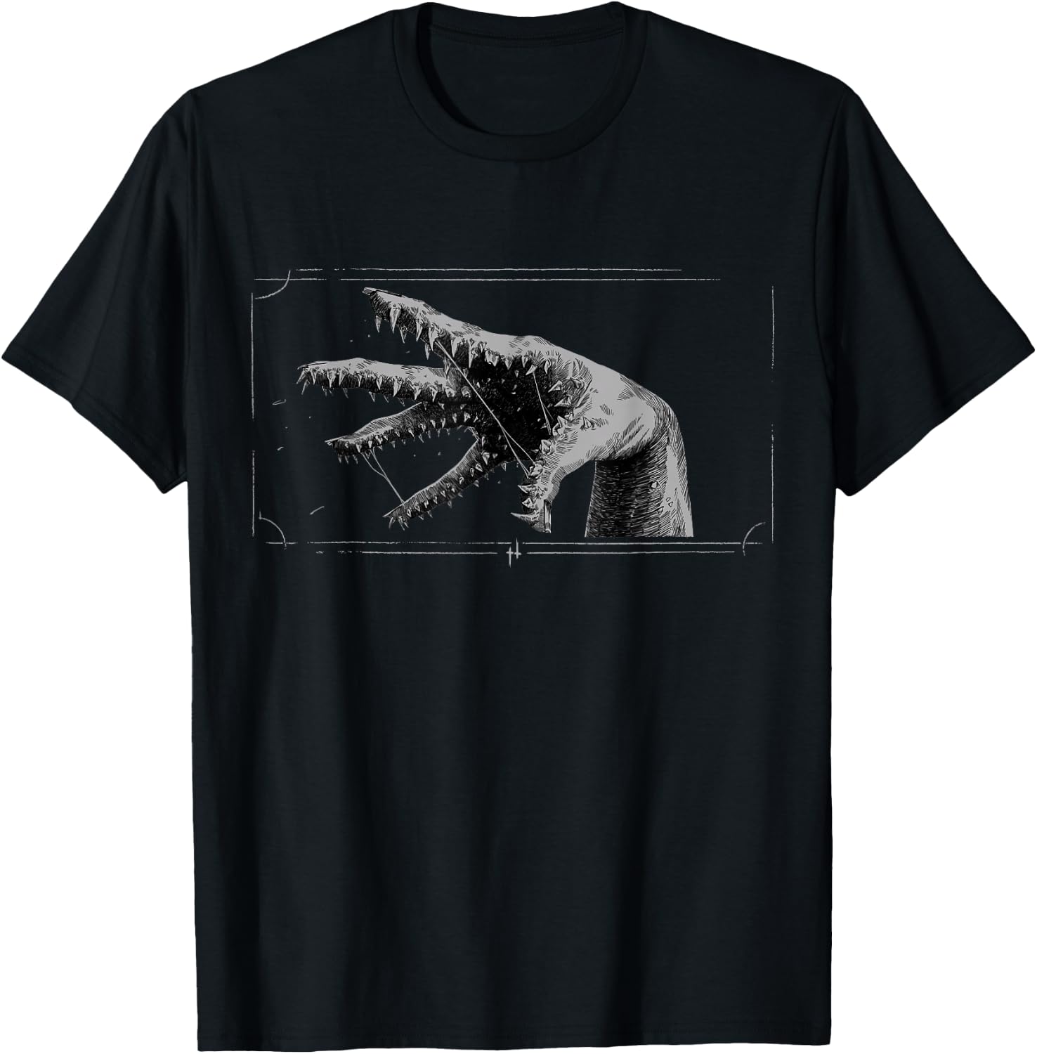 Hunt Showdown Boys -Adults Black Cotton Polyester Small Classic Fit Collarless Short Sleeve Classic Hunting T-Shirt - T-Shirt | Black