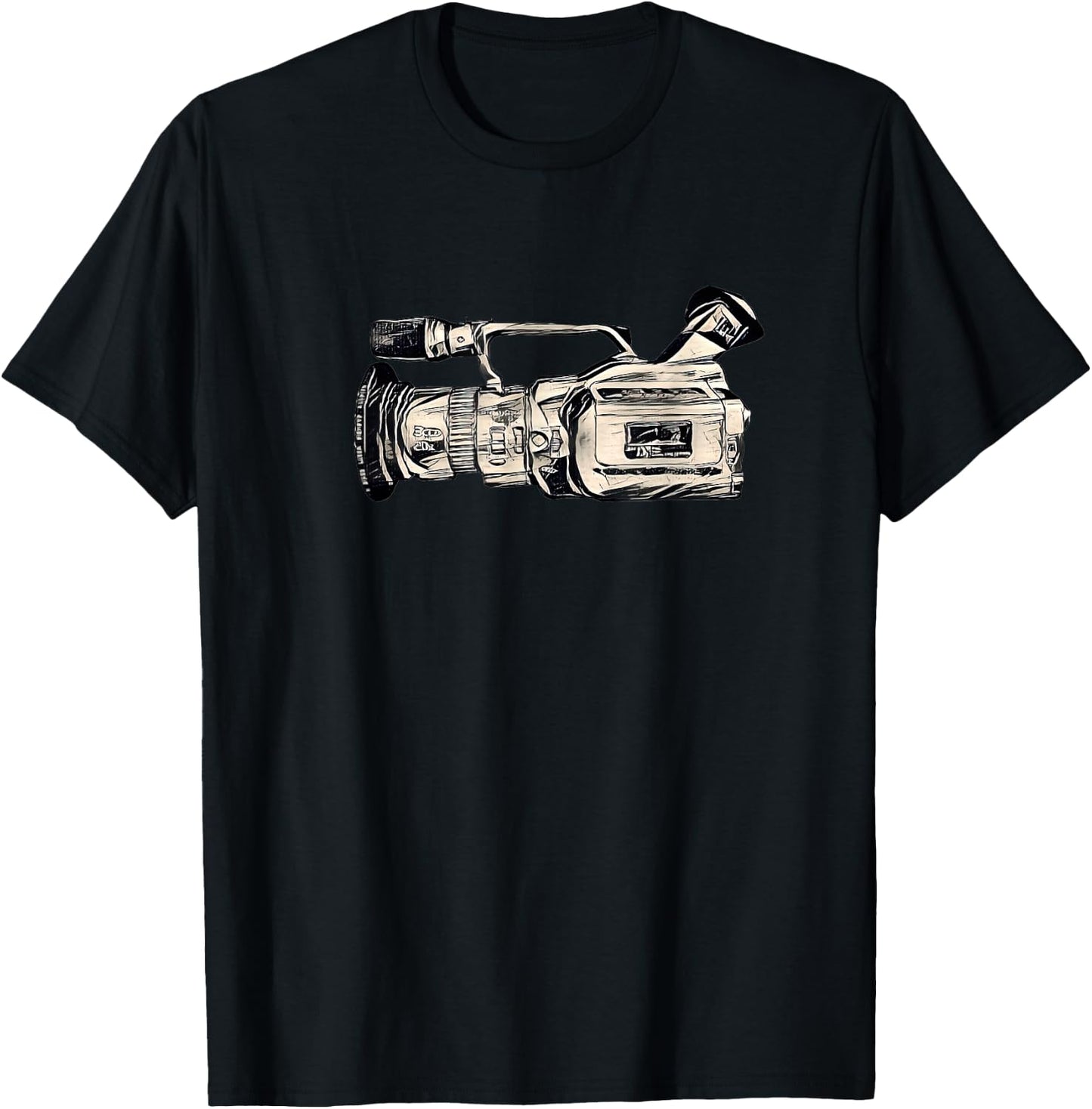VX1000 Iconic Skateboard Video Camera T-Shirt - T-Shirt | Black