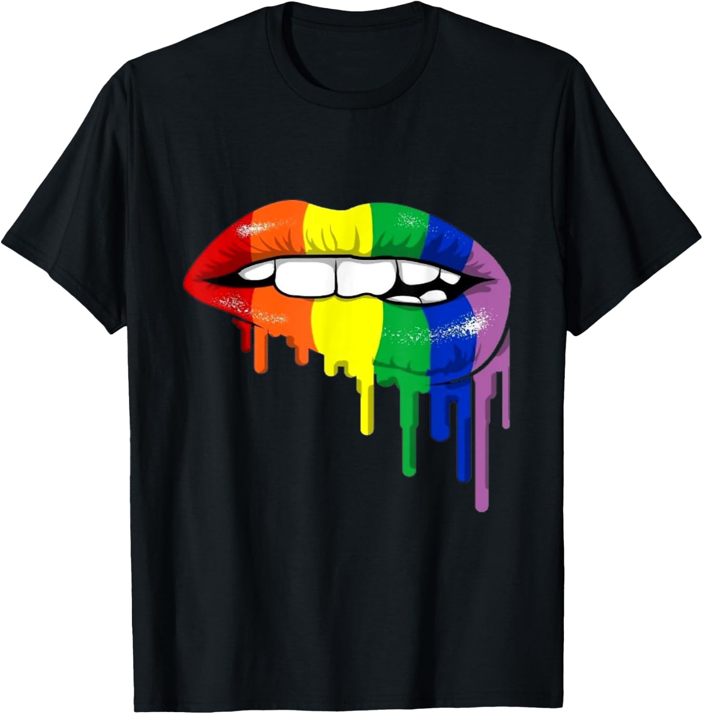 LGTBY lips T-Shirt - T-Shirt | Black