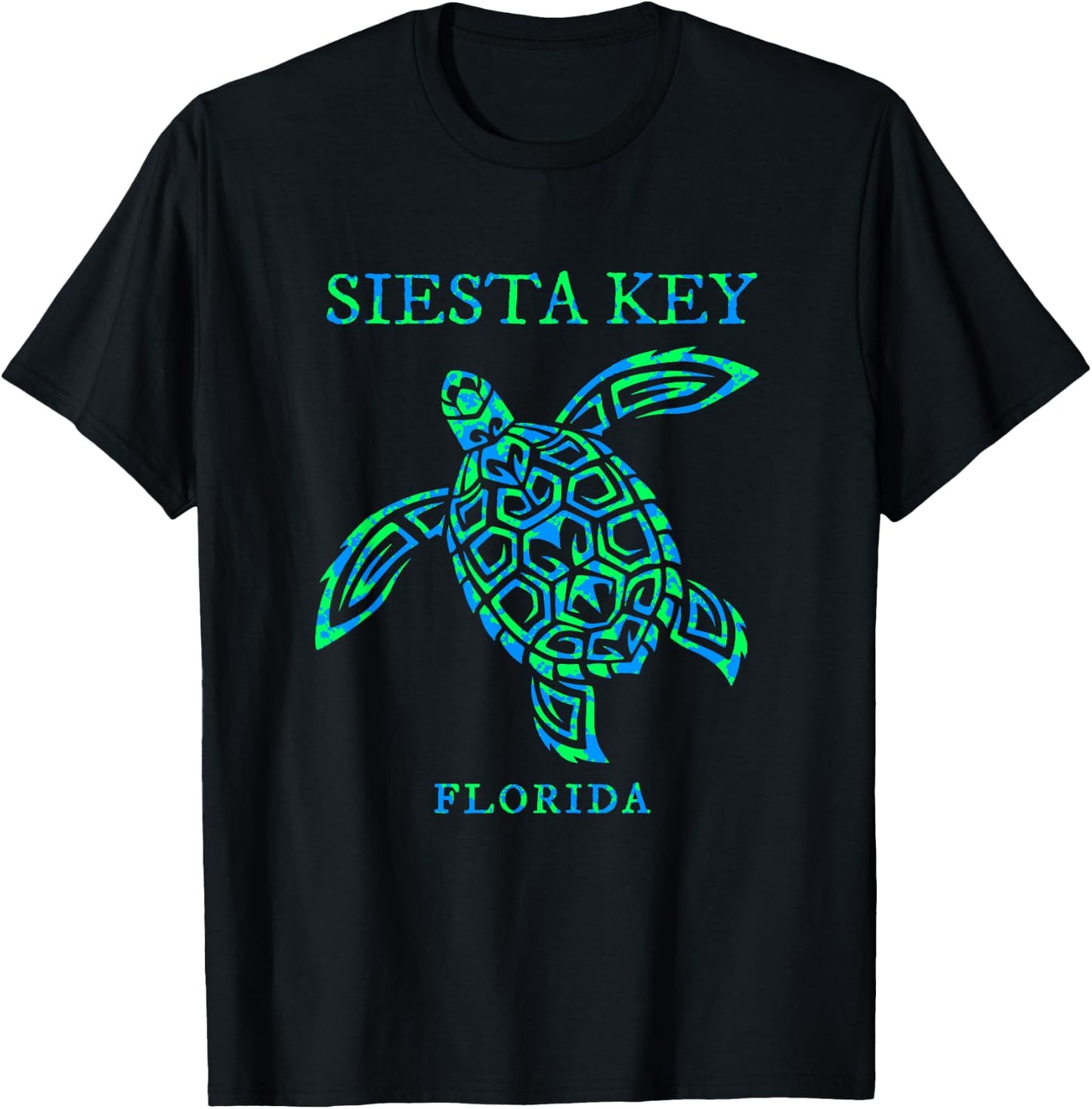 Siesta Key Florida Sea Turtle Vacation Souvenir Boys Girls T-Shirt - T-Shirt | Black