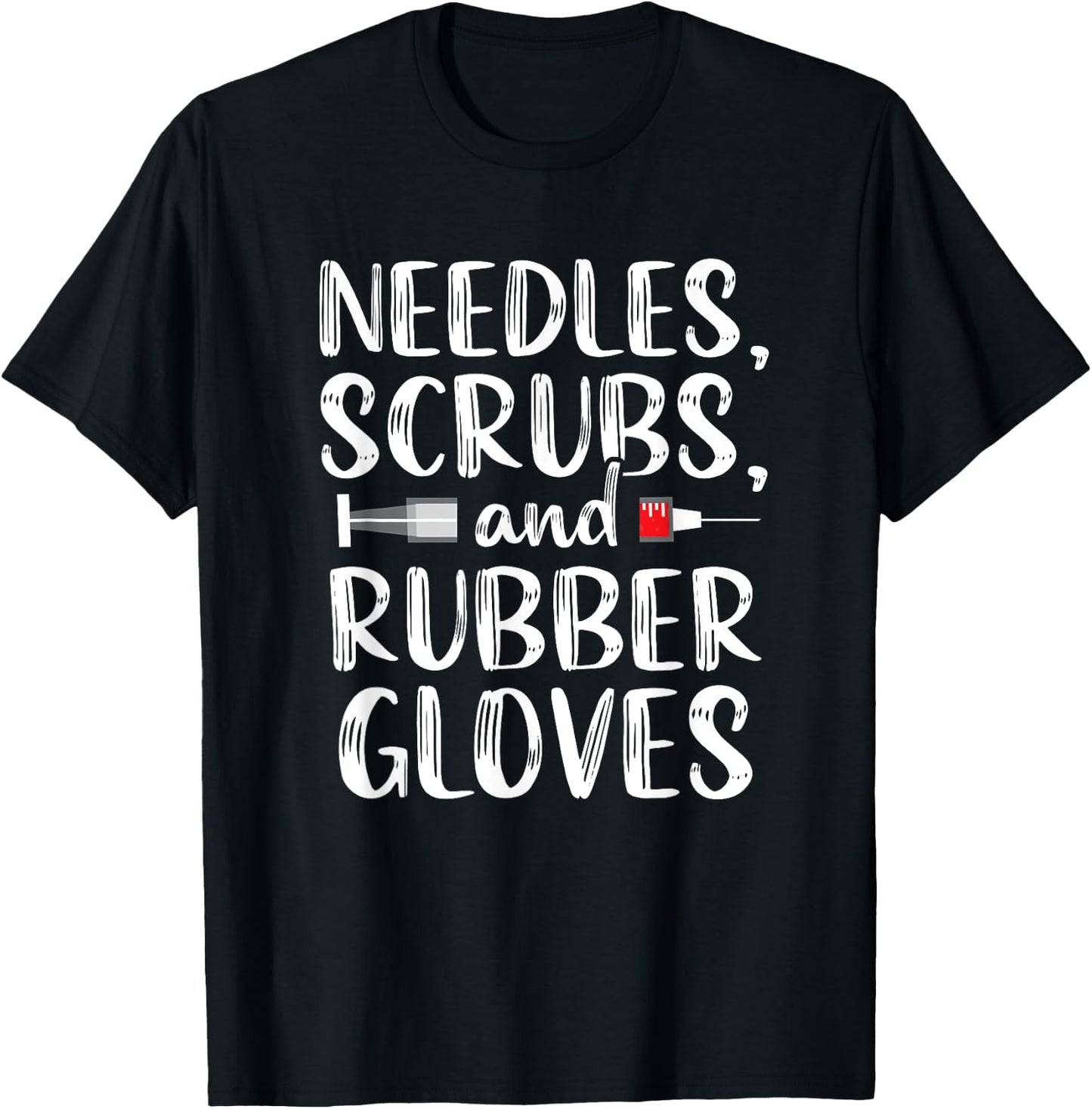 Needles Dialysis Technician Tech Nephrology Funny Women T-Shirt - T-Shirt | Black