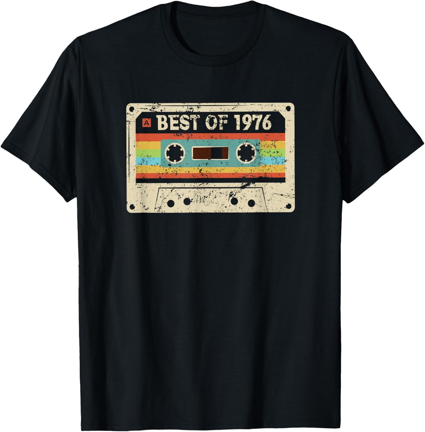 Best 1976 Vintage 50 Year Old Bday Men Women 50th Birthday T-Shirt - T-Shirt | Black