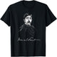 Marcel Proust with Signature For Literature Fans T-Shirt - T-Shirt | Black