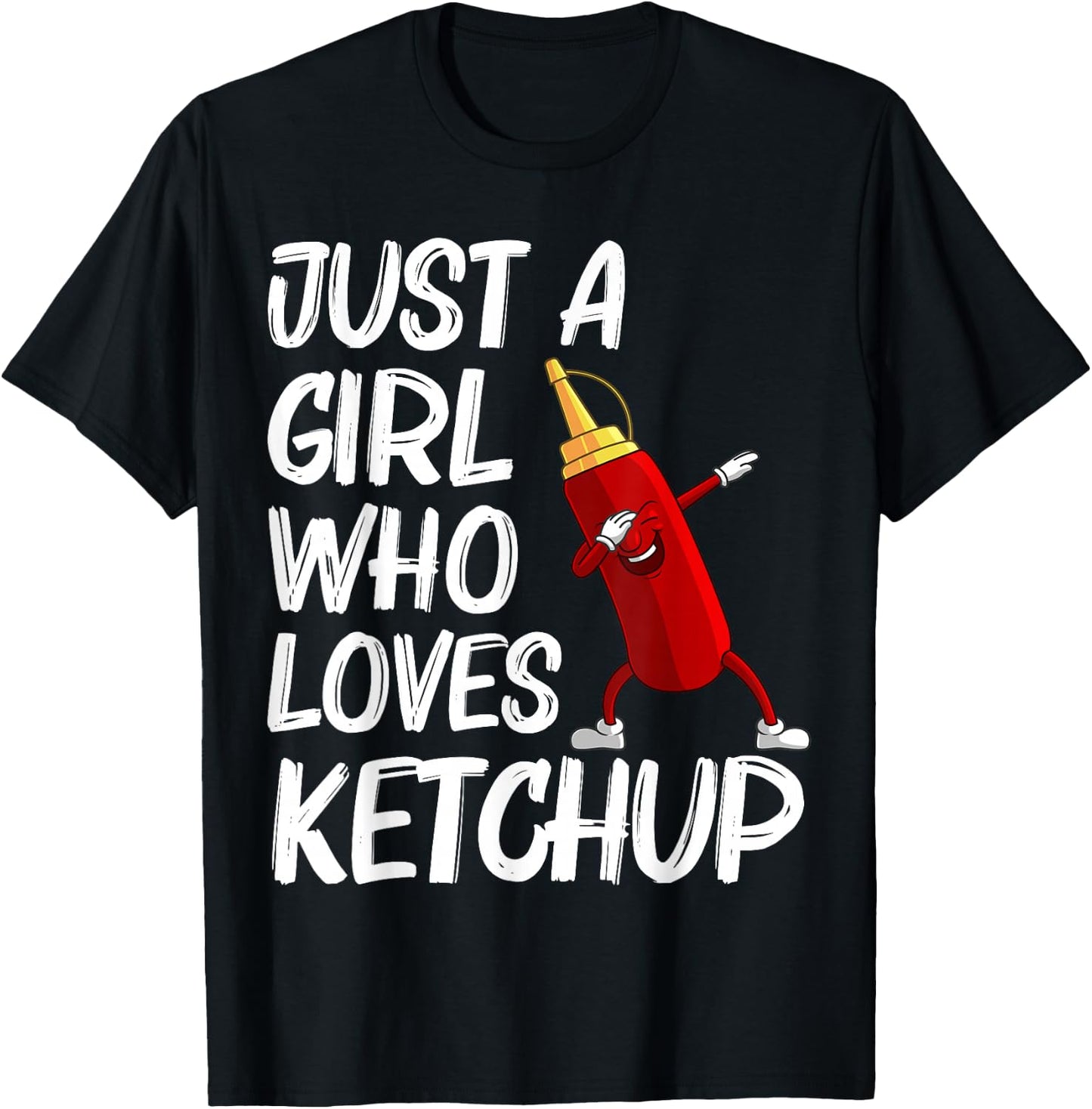 Funny Ketchup Gift Girls Kids Ketchup Merchandise Tomato T-Shirt - T-Shirt | Black