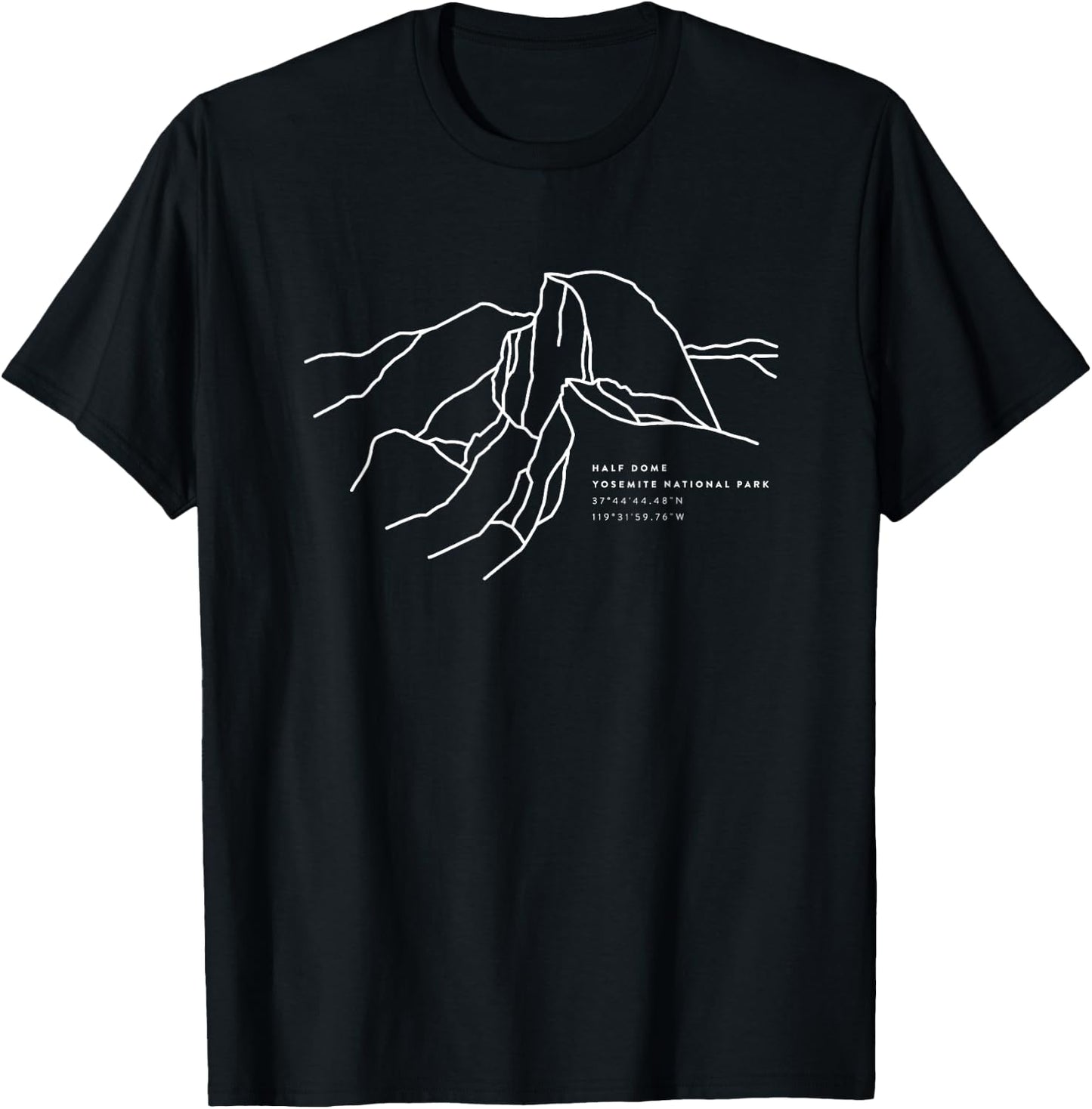 Places Around The World: Half Dome, Yosemite National Park T-Shirt - T-Shirt | Black