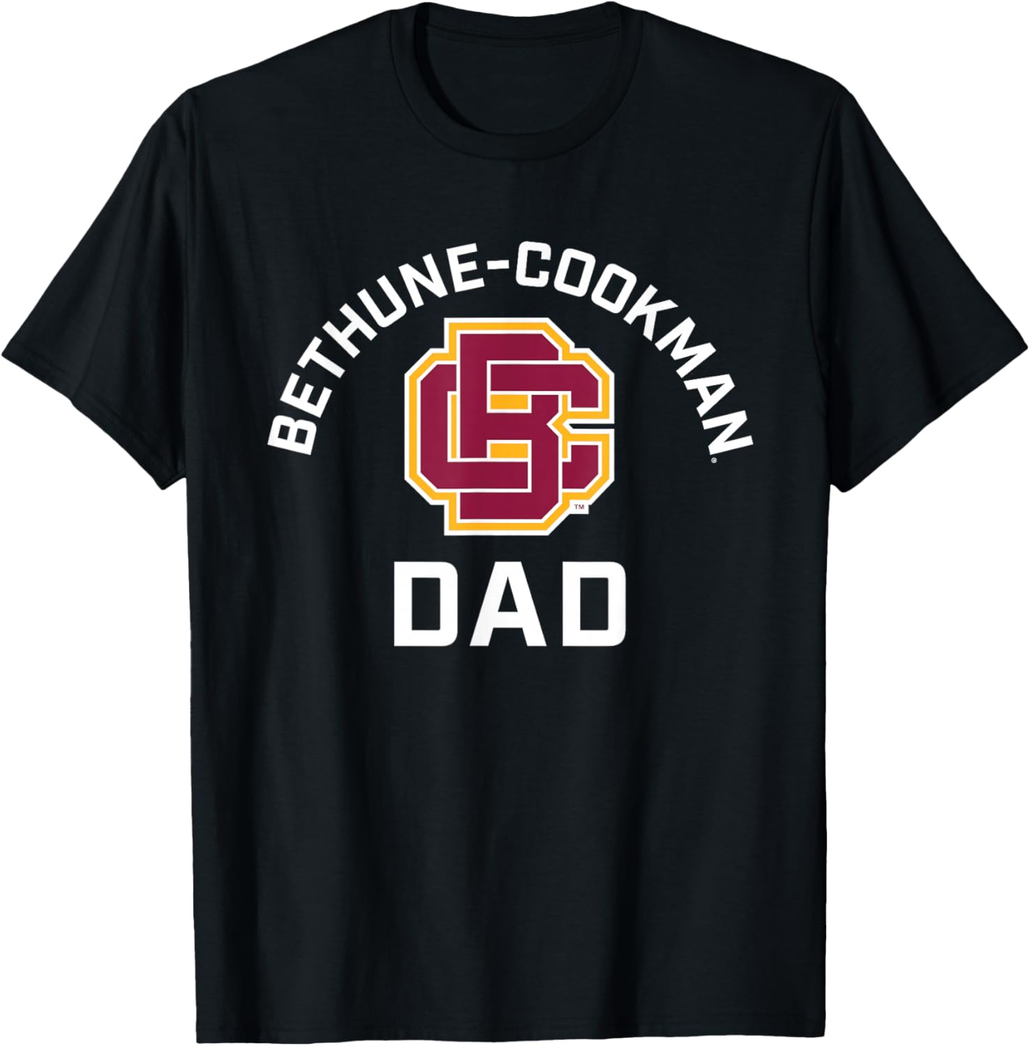 Bethune-Cookman University Wildcats Arched Dad T-Shirt - T-Shirt | Black