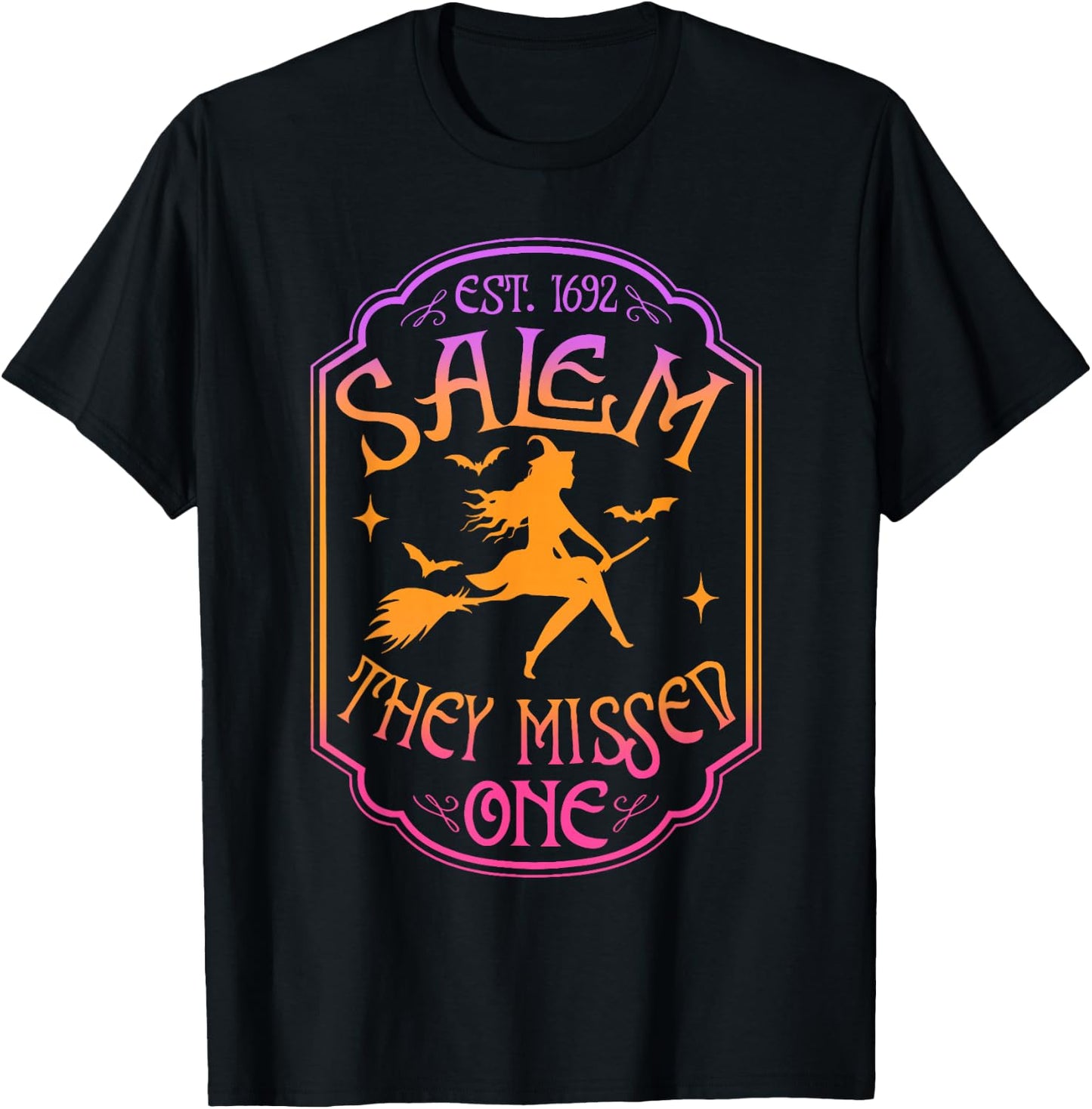 Salem 1962 You Missed One Halloween Feminist Witch Trials T-Shirt - T-Shirt | Black