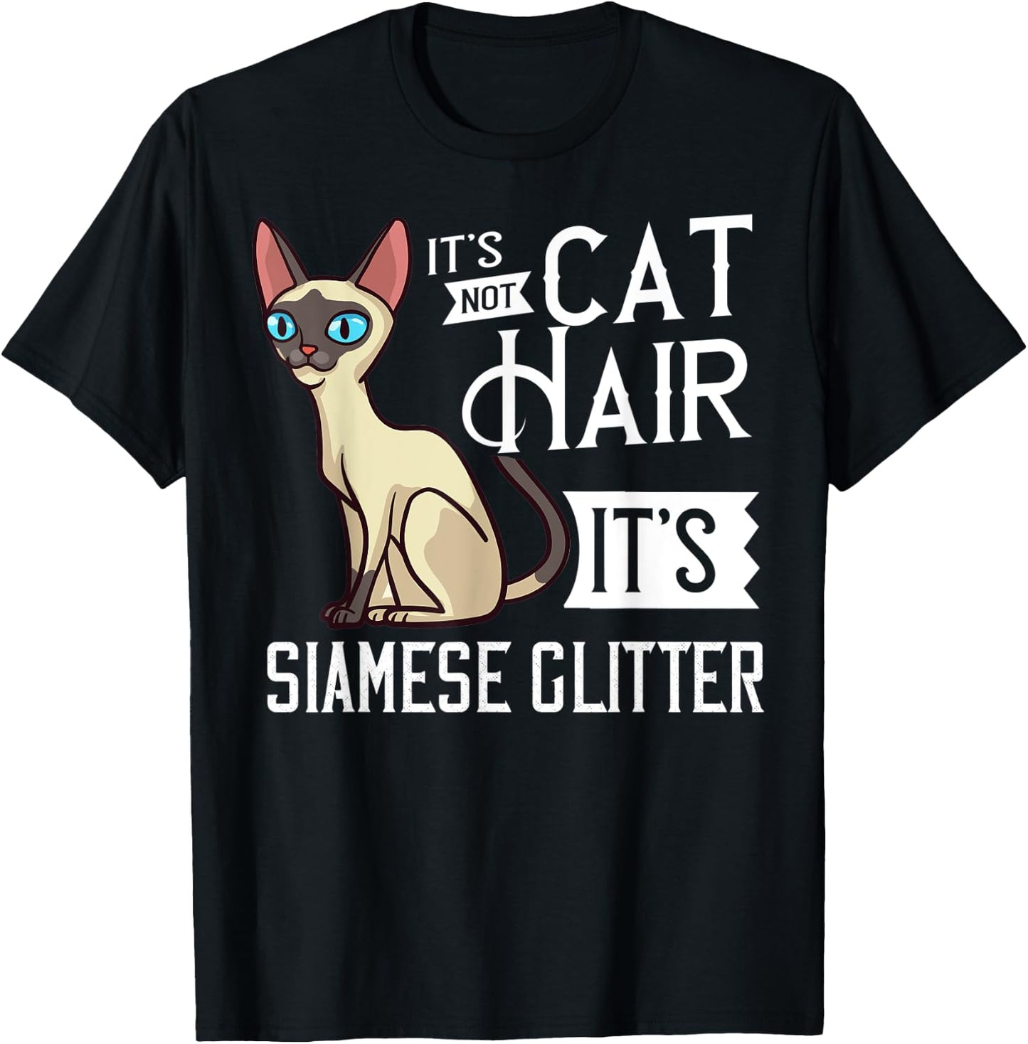 Siamese Cat Gift Kitten Owner Lover T-Shirt - T-Shirt | Black