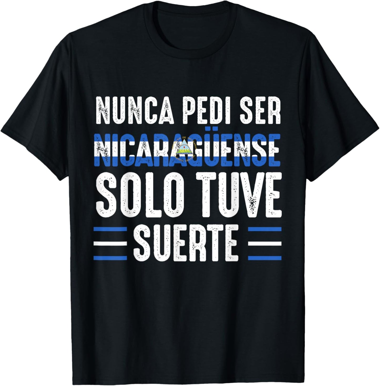 Nicaragua Flag Camiseta Nicaraguan Nicoya Pinoleros Nica T-Shirt - T-Shirt | Black