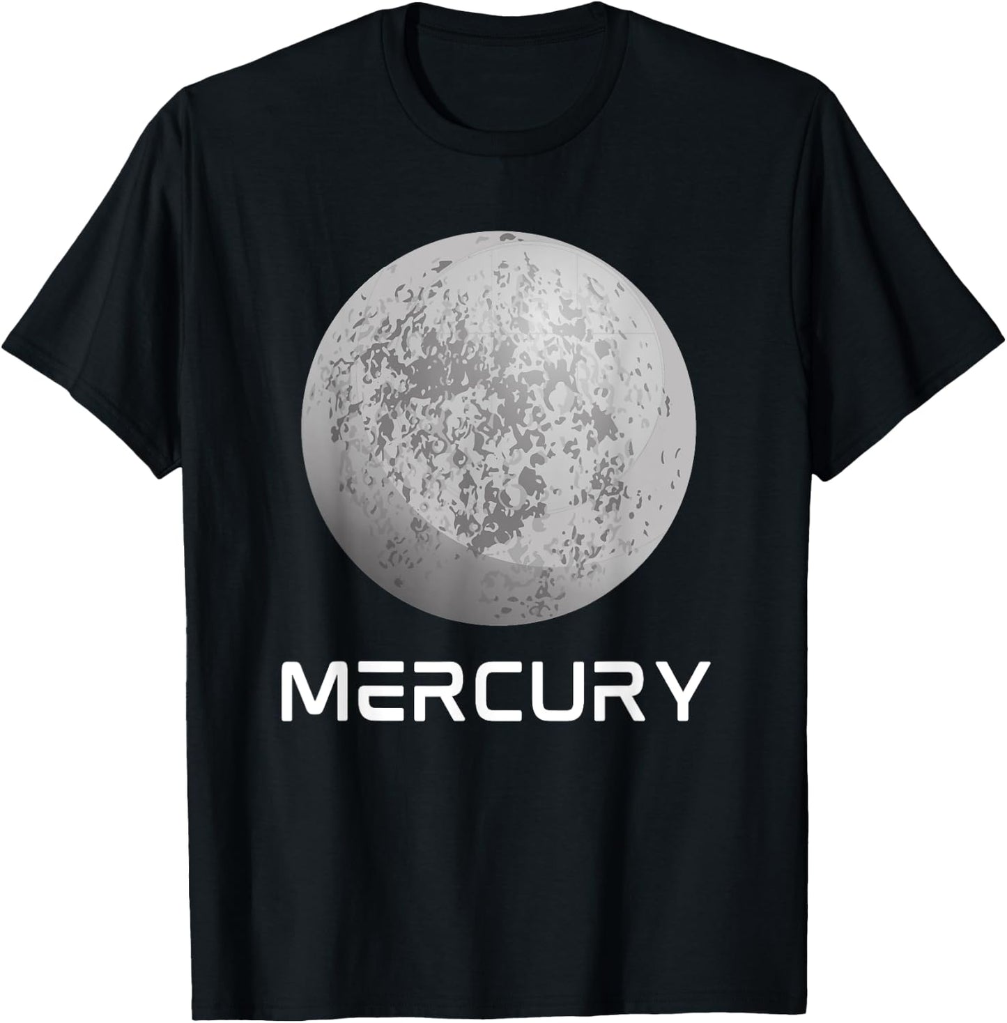 Solar System Planet Mercury Outer Space T-Shirt - T-Shirt | Black