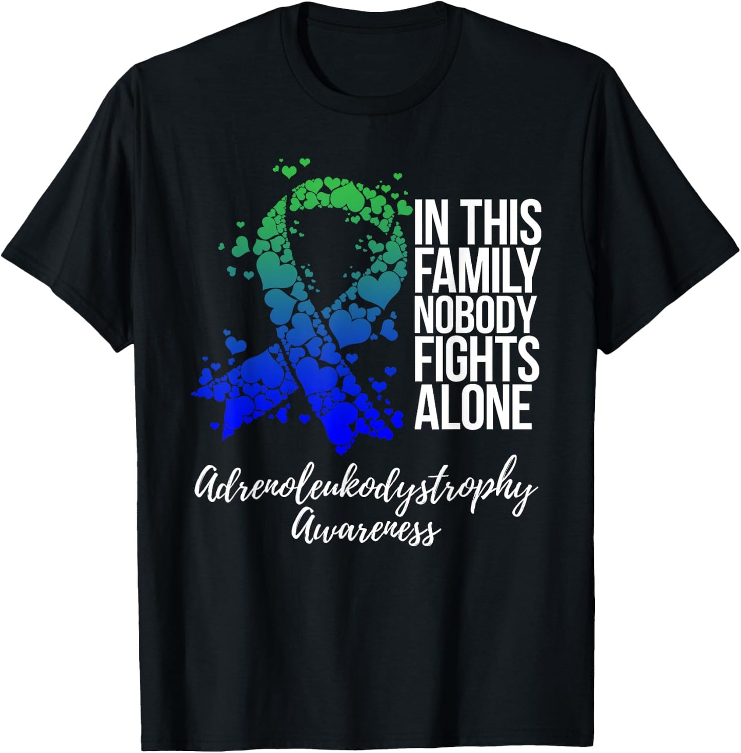 Family Support ADL Adrenoleukodystrophy Awareness T-Shirt - T-Shirt | Black