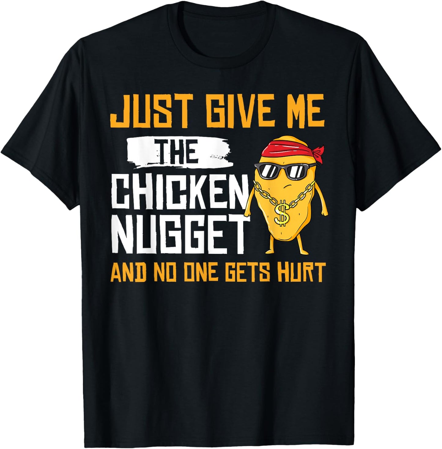 Nug Life Gift Chicken Tender Nugget T-Shirt - T-Shirt | Black