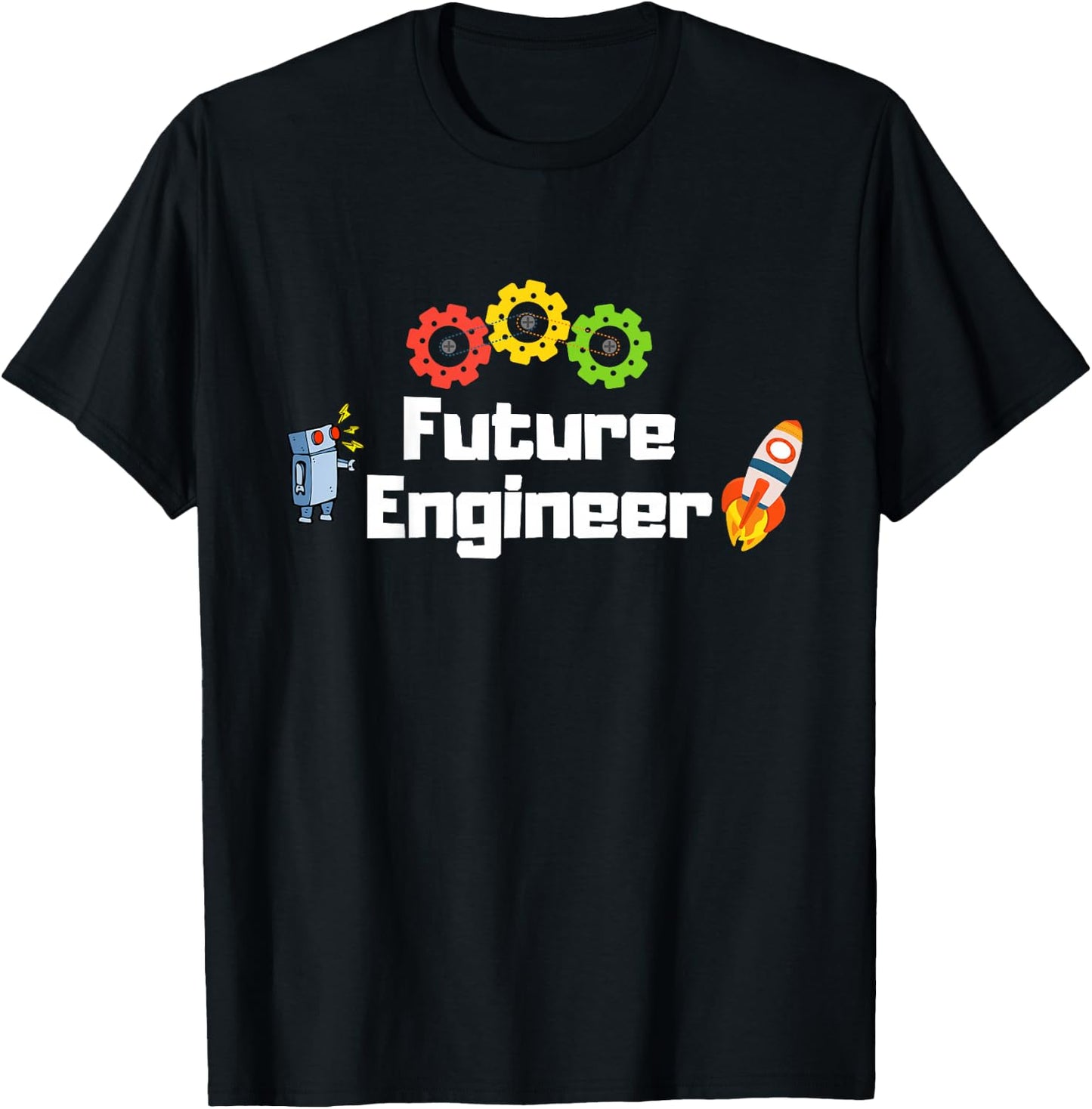 Future Engineer – STEM Gift Kids & Toddlers T-Shirt - T-Shirt | Black