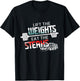 Lift Weights Eat Steaks - Funny Workout Gym Meat Lover Gift T-Shirt - T-Shirt | Black