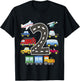 Kids 2 Year Old Transportation Birthday Car Train Plane 2nd Gift T-Shirt - T-Shirt | Black