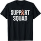 Support Squad Support Uterine Cancer Awareness T-Shirt - T-Shirt | Black