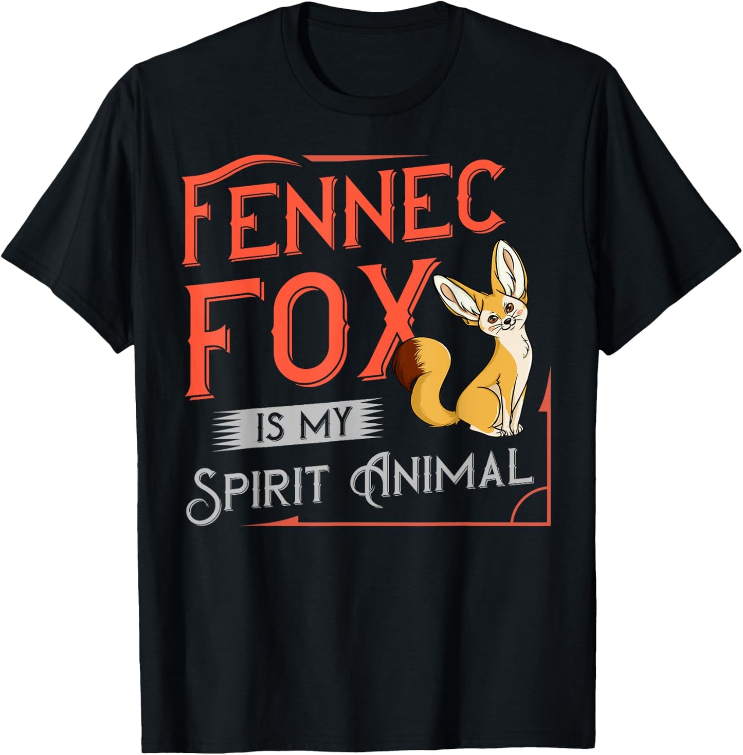 Fennec Fox Gift Foxes Animal T-Shirt - T-Shirt | Black