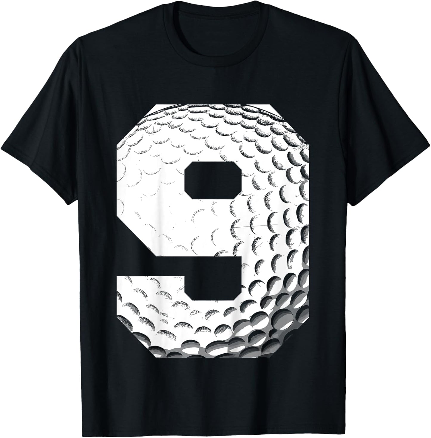 Kids 9th Birthday Boy Golf Player Golf 9 Years Old T-Shirt - T-Shirt | Black