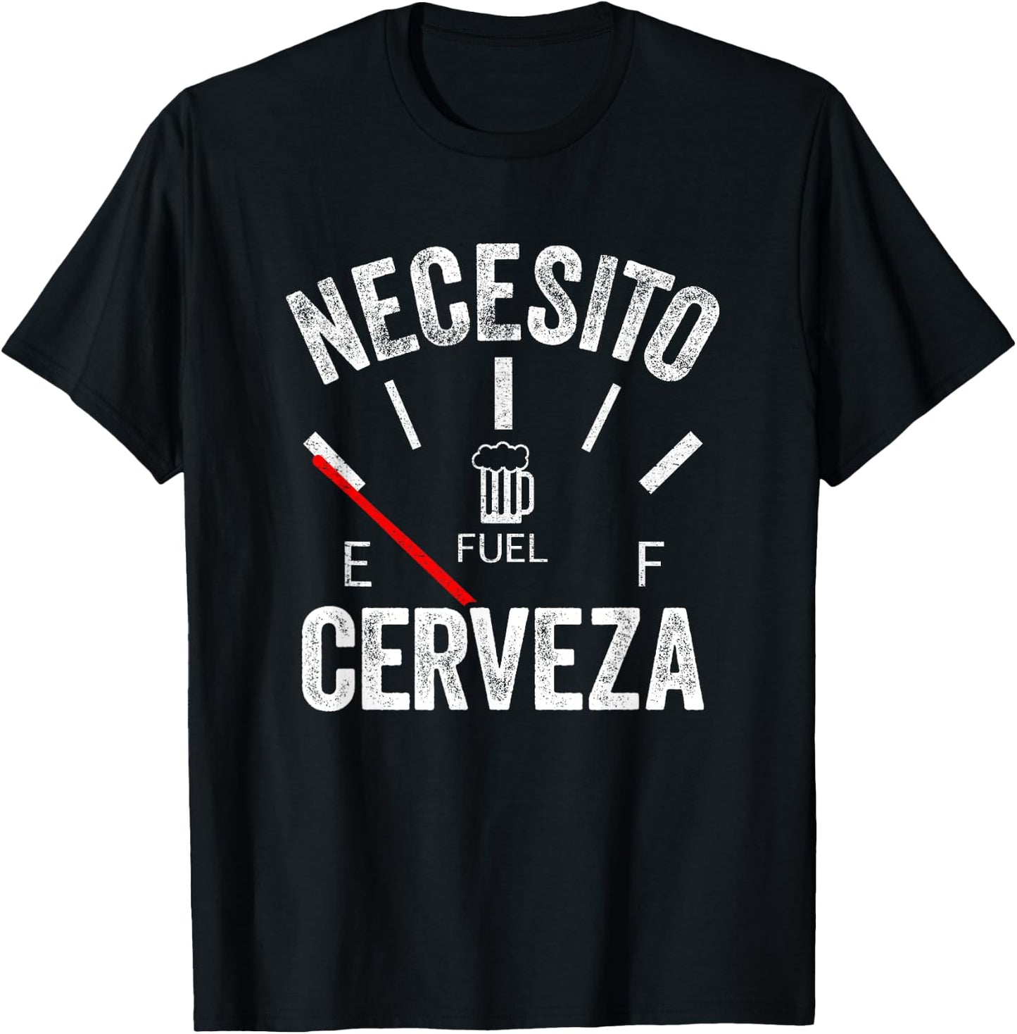 Cerveza Por Favor Necesito Cerveza Funny I Need Beer T-Shirt - T-Shirt | Black
