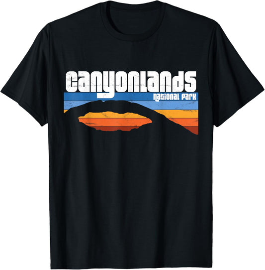 Retro Canyonlands National Park Moab Utah Vacation UT T-Shirt - T-Shirt | Black