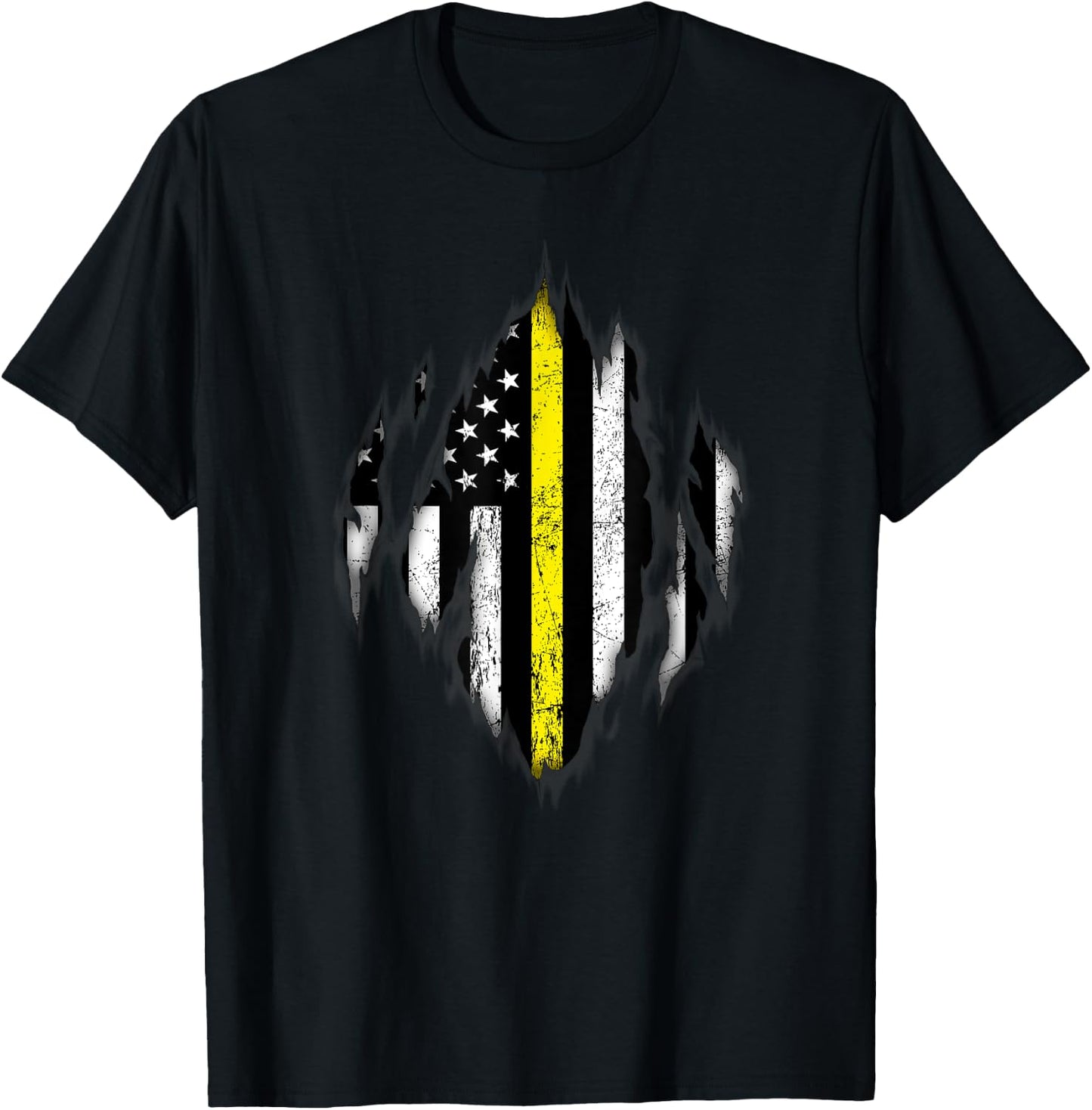Thin Yellow Line - Tow Lives Matter T-Shirt - T-Shirt | Black