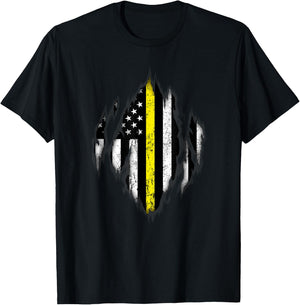 Thin Yellow Line - Tow Lives Matter T-Shirt - T-Shirt | Black