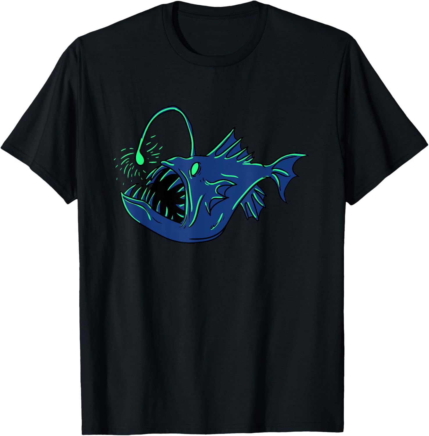 Anglerfish Deep Sea Monster Costume T-Shirt - T-Shirt | Black