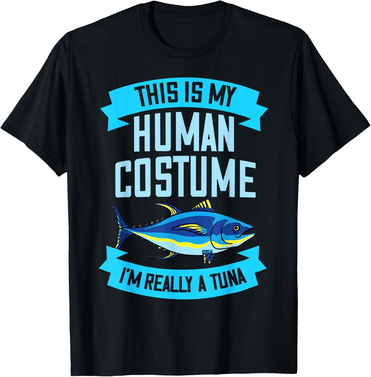 Red Tuna Costume Gift Bluefin Tuna Fish T-Shirt - T-Shirt | Black