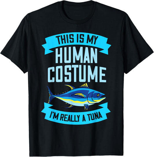 Red Tuna Costume Gift Bluefin Tuna Fish T-Shirt - T-Shirt | Black