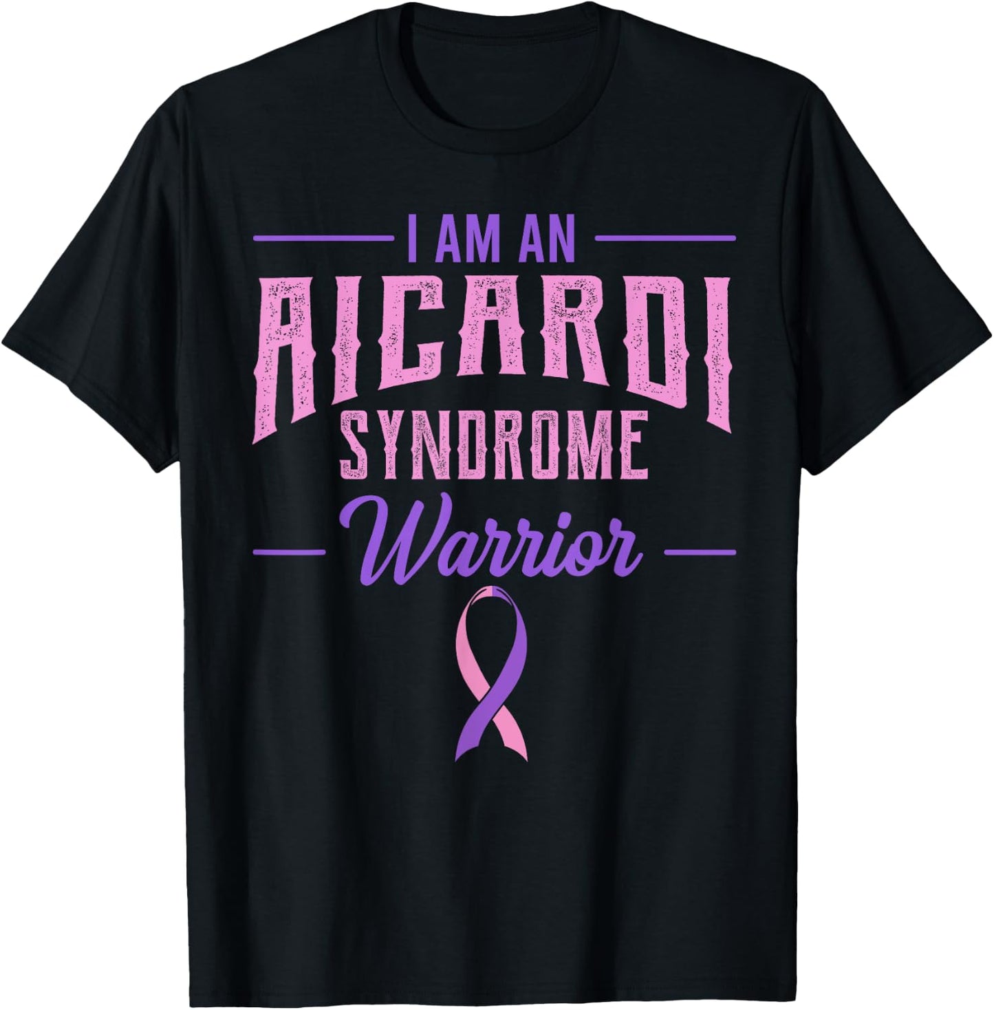 Aicardi Syndrome Warrior Genetic Disorder Corpus Callosum T-Shirt - T-Shirt | Black