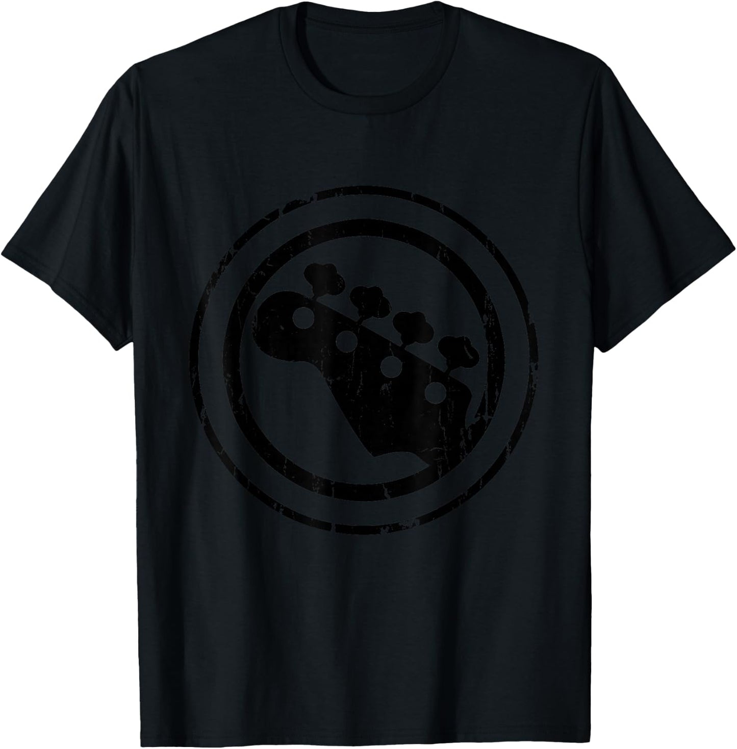 Bass Player Bass Guitar Vintage Bassist Gift T-Shirt - T-Shirt | Black