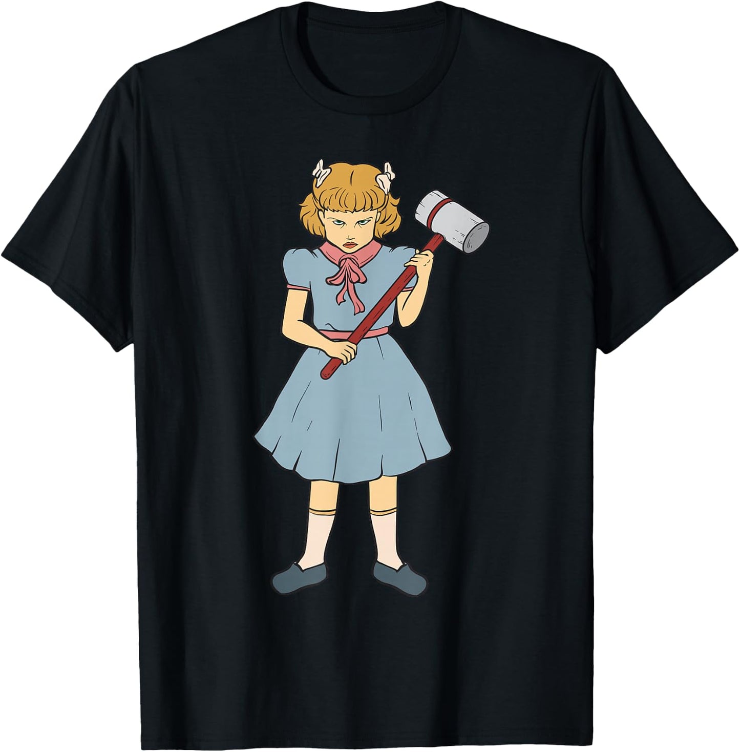 Hammer Girl - Clementine - Gothic Punk Rock Goth Horror Fan T-Shirt - T-Shirt | Black