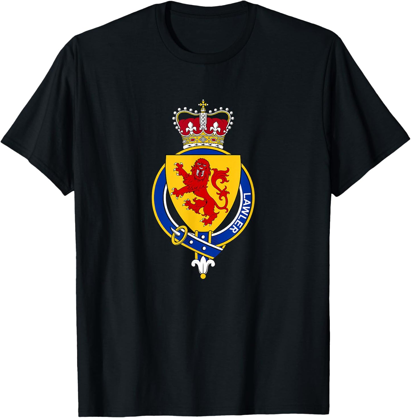Lawler Coat of Arms - Family Crest T-Shirt - T-Shirt | Black