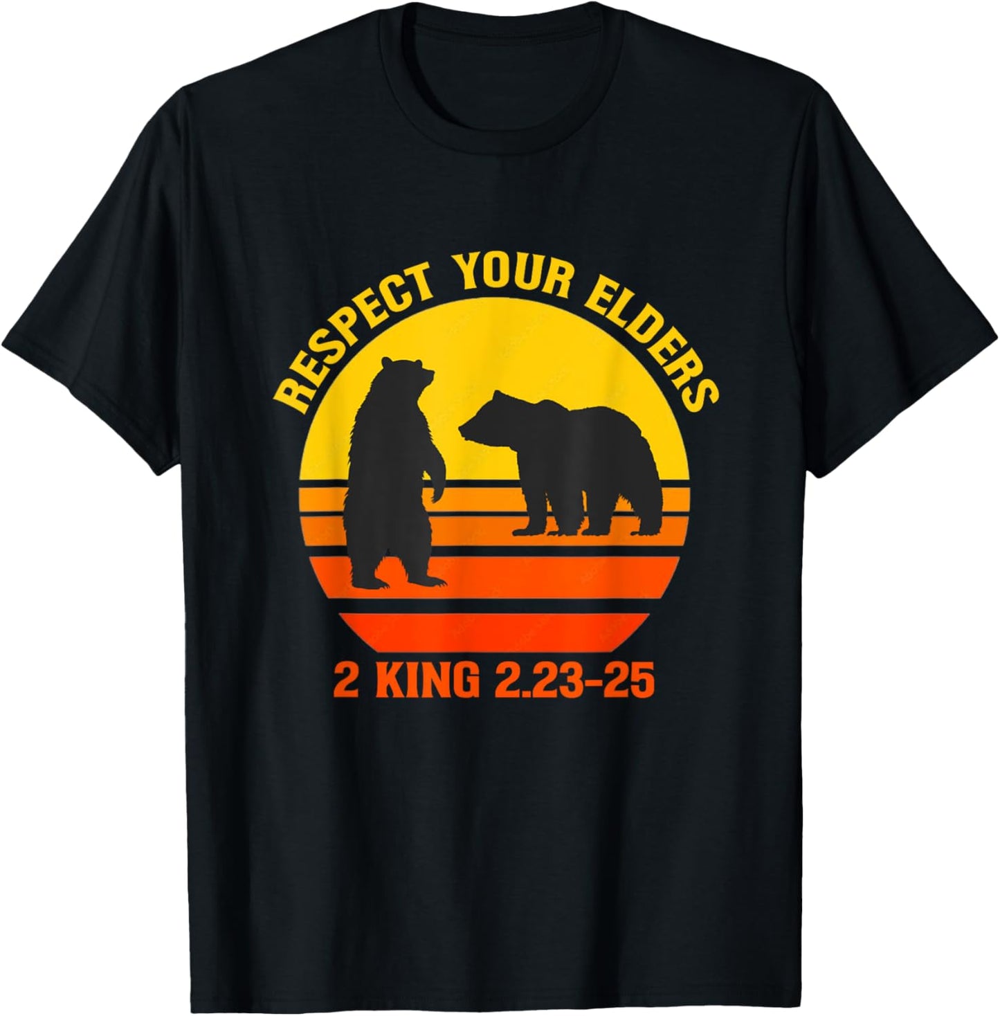 Respect Your Elders Bears shirt For Man And Women T-Shirt - T-Shirt | Black