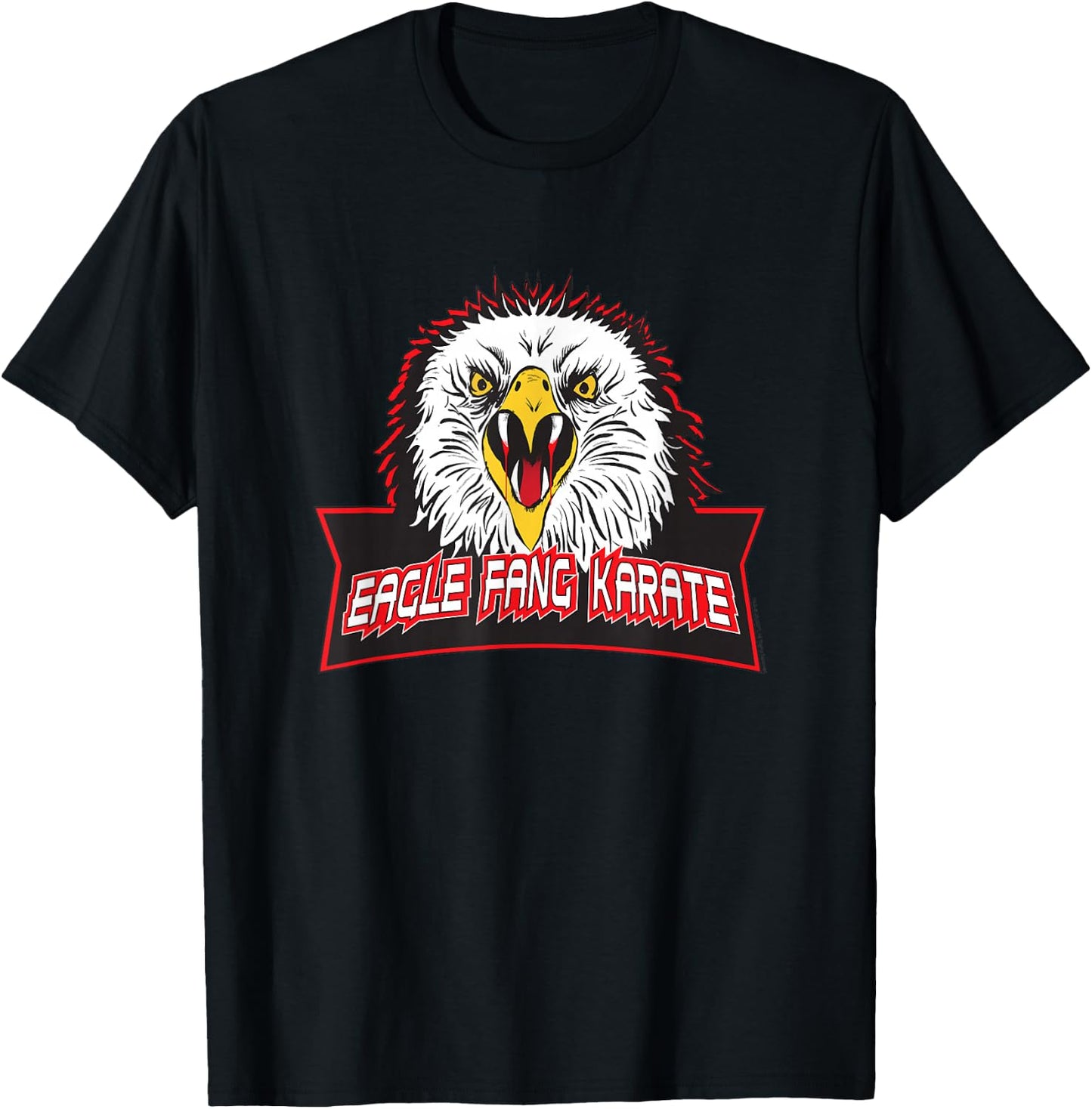Cobra Kai Eagle Fang Logo TV Show T-Shirt - T-Shirt | Black