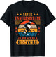 Never Underestimate An Old Guy On A Bicycle Bicycling T-Shirt - T-Shirt | Black