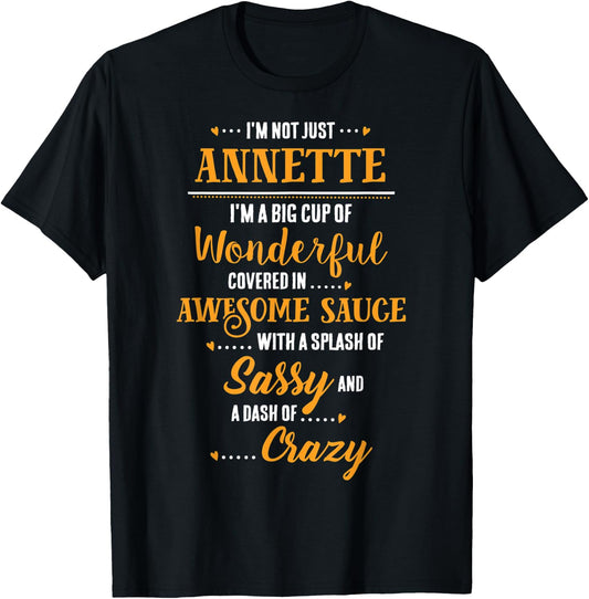 Inked - ANNETTE Big Cup Of Awesome Sassy Classy Crazy T-Shirt - T-Shirt | Black