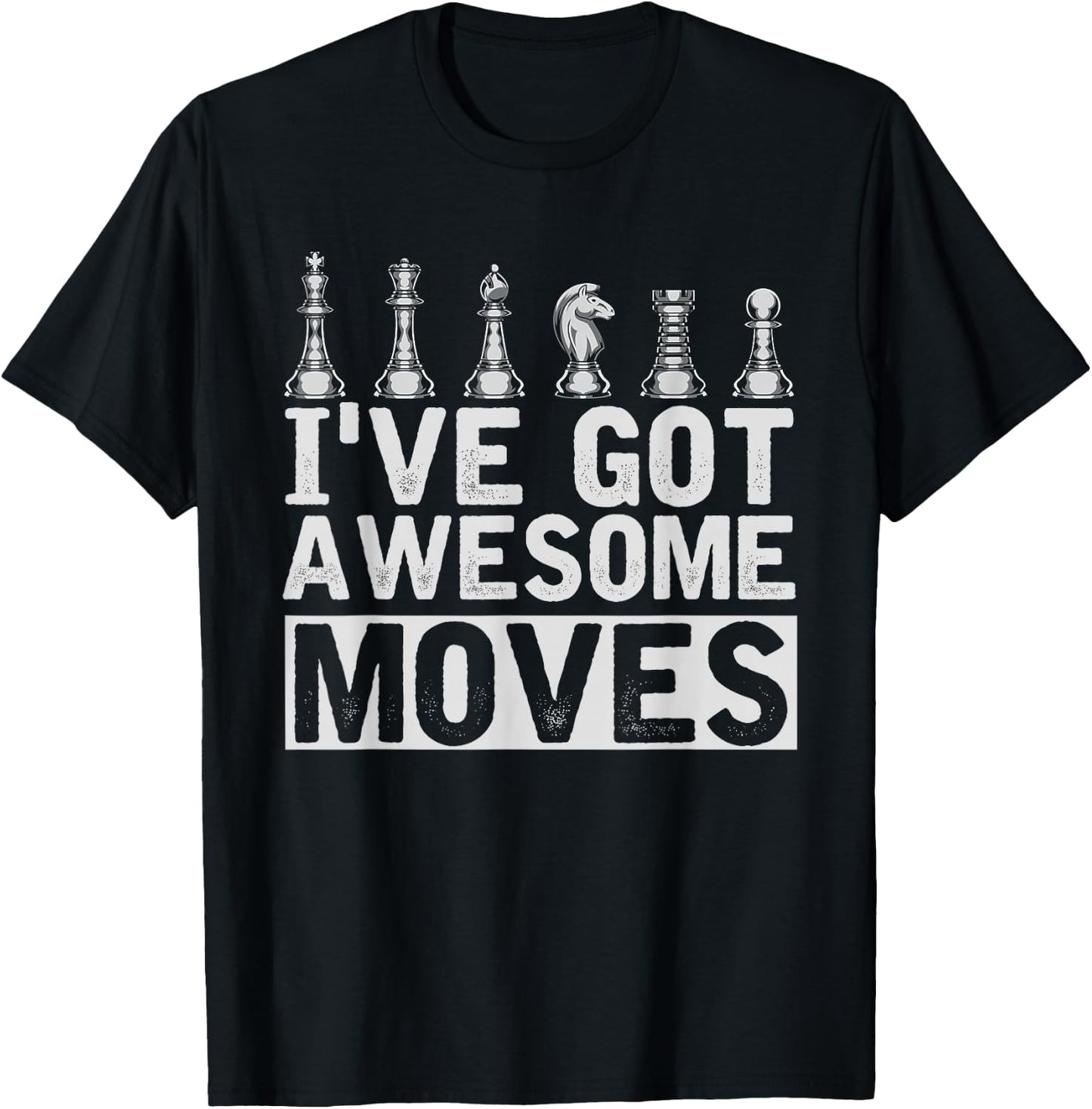 Chess Figure Board Game Thinking Athlete Gift Funny Chess T-Shirt - T-Shirt | Black