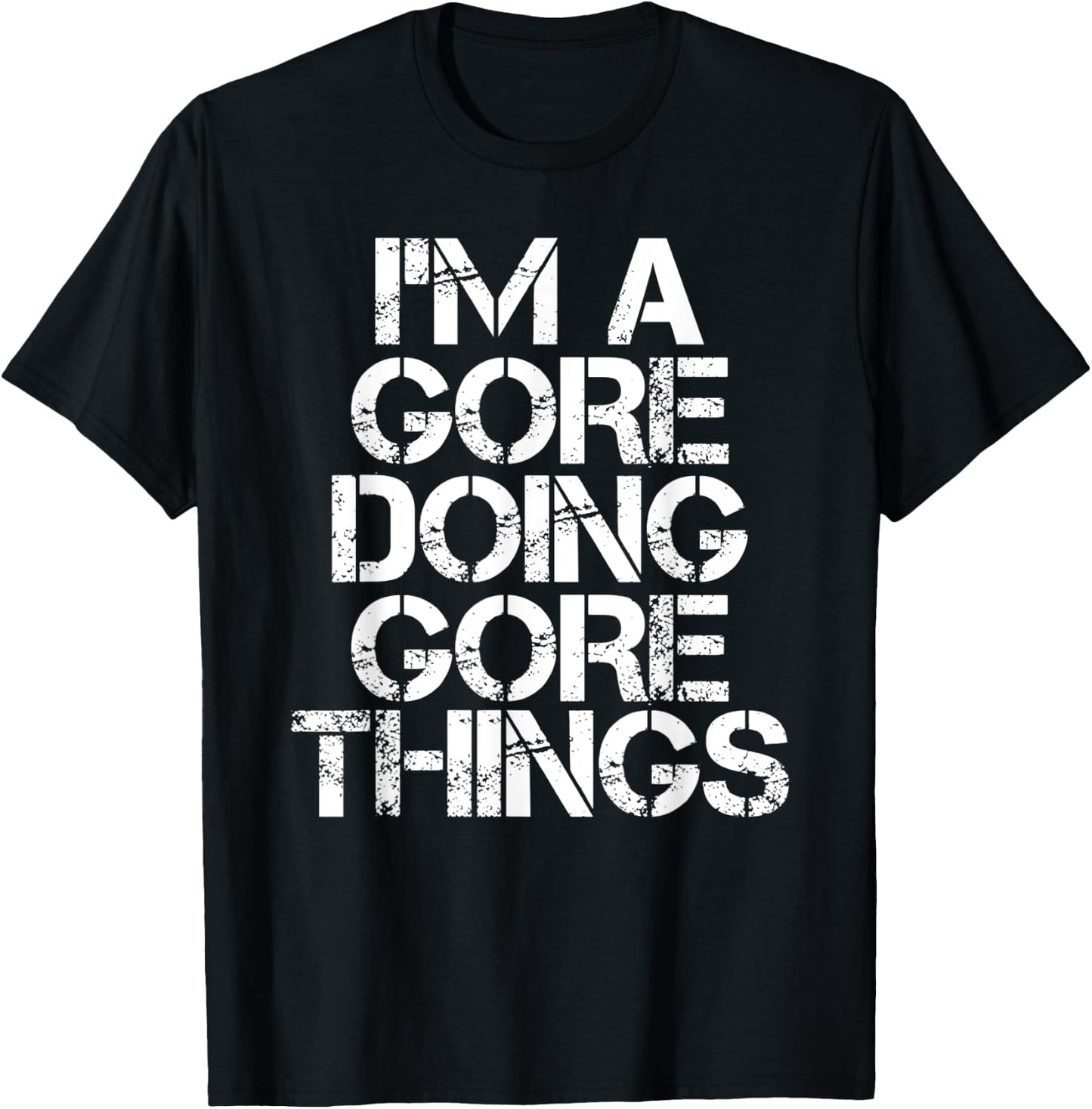 GORE Funny Surname Family Tree Birthday Reunion Gift T-Shirt - T-Shirt | Black