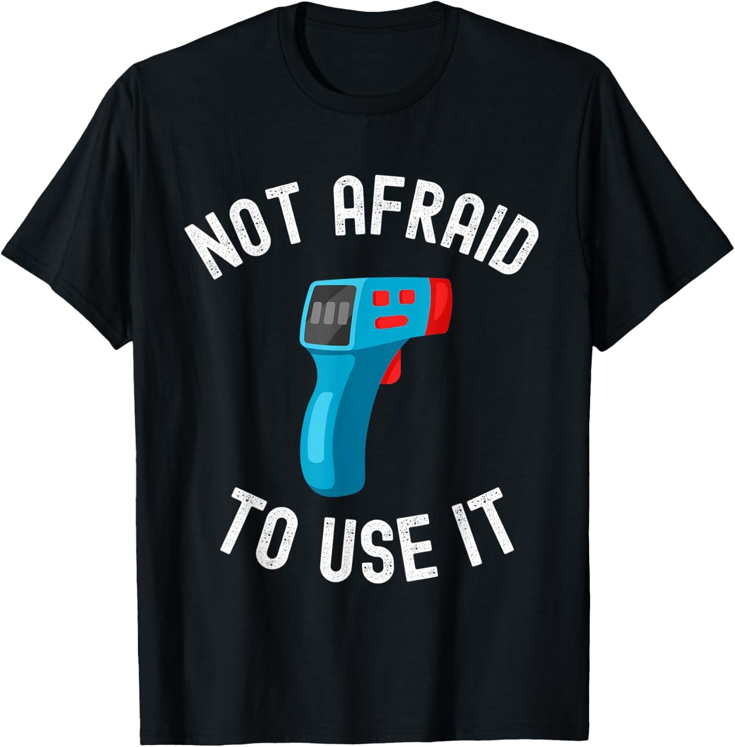 Funny Thermometer Checkpoint Humor for Temperature Check T-Shirt - T-Shirt | Black